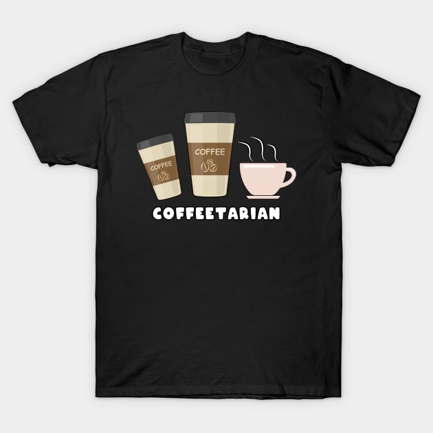 Coffeetarian - Funny Coffee Saying T-Shirt by DesignWood Atelier